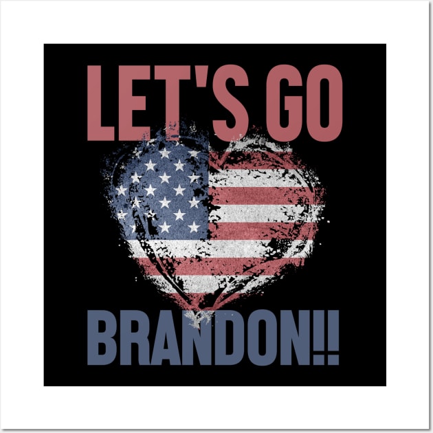 lets go brandon love Wall Art by NelsonPR